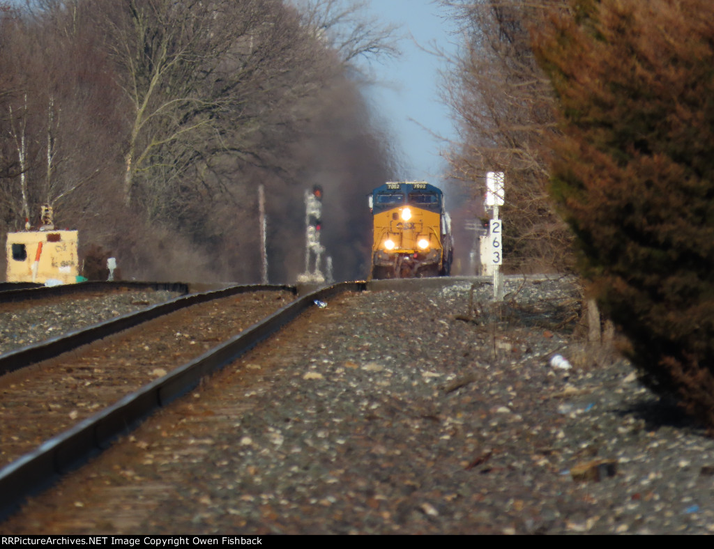 CSX 7002 Approaching Fortville